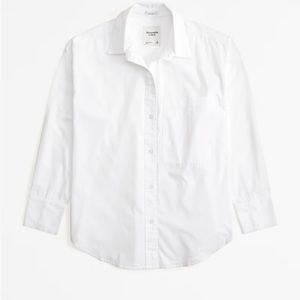 Abercrombie Oversized Poplin Shirt size medium
